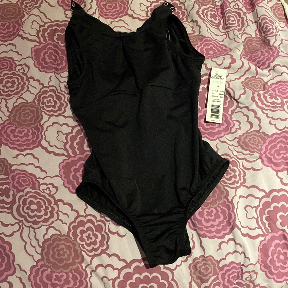 Body wrappers kids 16 black leotard